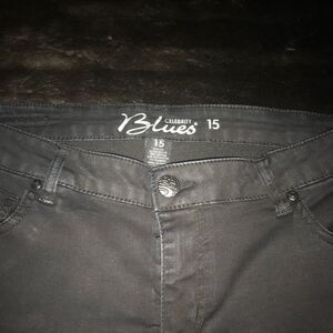 BLACK SKINNY JEANS Size 15